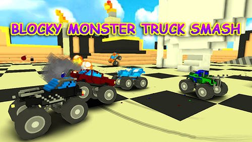 download Blocky monster truck smash apk